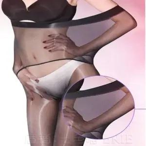 여성 4컬러 고광택 하이웨스트 섹시 오일 팬티스타킹 WFJOZET