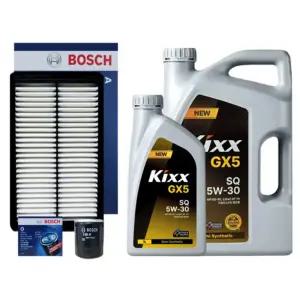 싼타페TM 2.0 가솔린 터보 엔진오일 세트 (킥스 GX5 5W30 5L + 보쉬 필터 세트)