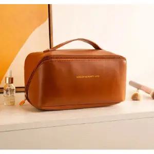 메이크업가방 대용량 여행파우치 브라운) (블랙 화장품가방 화장품파우치