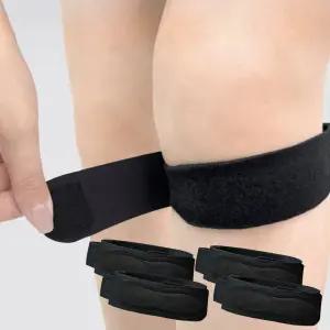 슬개골 보호대 4개 스트랩 실리콘 에어백 무릎 관절 보호 아대