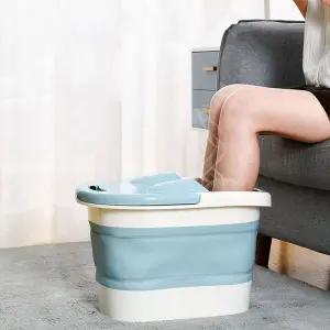 폴딩 발 족욕기 하이롱 발지압 족탕 풋케어