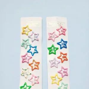 [콩심팥심]머리핀 2type 별 똑딱핀 유광 헤어악세사리 유행핀 패