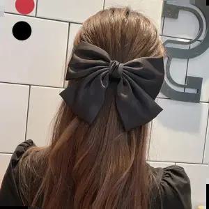 반묶음머리핀 여상 실크 왕리본 빅리본 머리핀 큰리본 자동 핀