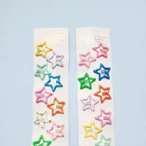 머리핀 2type 별 똑딱핀 유광 헤어악세사리 유행핀 패