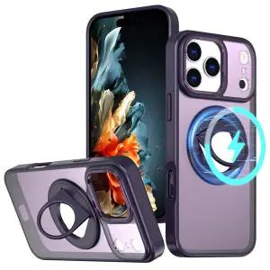 아이폰17 17에어 17프로 17프로맥스 맥세이프 변색없는 반투명 매트 링 거치대 핸드폰 케이스