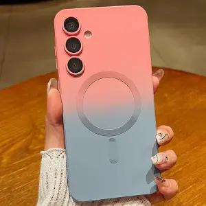 갤럭시A17 A175 A176 풀커버 투톤 그라데이션 맥세이프 슬림 소프트 핸드폰 케이스