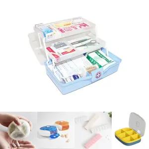 가정용구급상자 구급약상자 드레싱세트 2호 SM/알/약보관통/휴대용/약통/구급/소형/응급/케이스/소분/상비