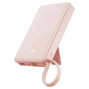 보조배터리 휴대폰 액센 맥세이프 거치형 고속 BM113 핑크 10000mAh 1개입