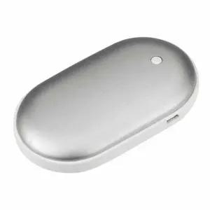 보조배터리 휴대폰충전 양면발열 휴대용 손난로 SDR60 실버