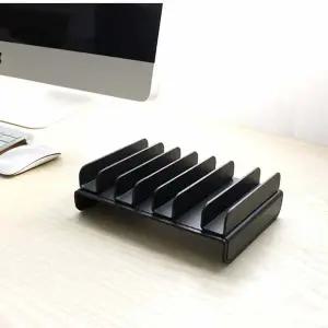 보조배터리 휴대폰충전 아리아라 가죽 메탈 스마트폰 수납함 트레이 충전