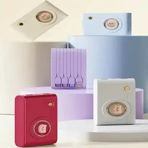 보조배터리 휴대폰충전 귀여운 경량 곰돌이 전기종 동시충전가능