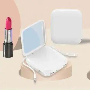 보조배터리 휴대폰충전 미러 내장 미니 전기종 충전가능