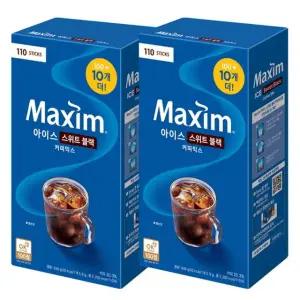 맥심 아이스 스위트 블랙 커피믹스 100T+10T X 2개