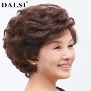 asella 여자가발 중년가발 파마가발 엄마선물 짧은머리