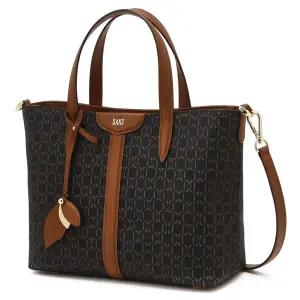 [닥스](센텀시티점)DCBA6E862W3 [SAINT BARNET]브라운 바넷 DD패턴 가죽배색 모던 토트백
