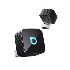 오토캐스트 미니 큐브 3.0 무선 카플레이 및 안드로이드 오토 어댑터 2026 u2013 플러그 앤 플레이, 빠른 자동 재연결(블랙)