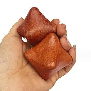 WL 우드 육각 손바닥지압 롤링지압 괄사 손마사지 발지압