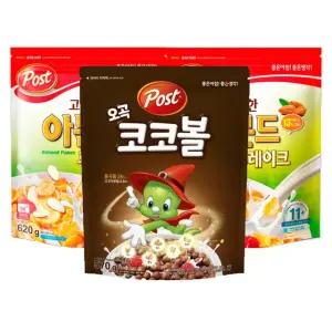 포스트 아몬드후레이크620gx2개+오곡코코볼570g