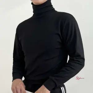 남성 겨울 면 데일리 티셔츠 베이직 목폴라 기모 면목폴라klm758