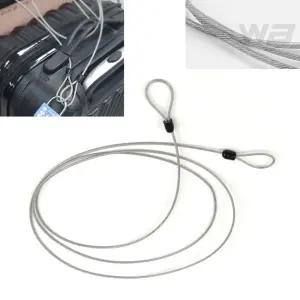 와볼샵 강철 와이어 2M 잠금장치용 케이블 안전 스틸 캐리어 PVC코팅 고정용