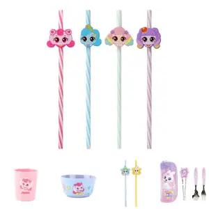 새콤달콤 캐치티니핑 피규어 빨대 4P/키즈식기/아기/아동/식기/어린이/캐릭터/유아/주방식기/어린이집식기