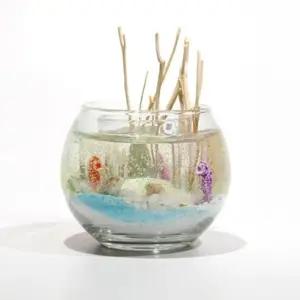 캔들 용기 어항 테라리움 수반 유리 만들기 재료/수족관/가정/용/미니/관상어/채집/관찰/물고기