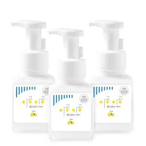 이공핸드워시 레몬향거품비누손세정제 300ml 3개묶음/펌핑/크리/너/항균/말랑이/버블/거품/워시/말통