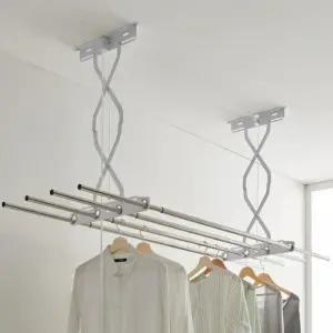 아파트 베란다 천장 빨래건조대 설치 슬라이드 빨래걸이 세탁봉 건조봉