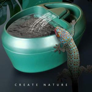 파충류 자동 급수기 도마뱀 카멜레온 양서류 테라리움 물 드리퍼 액세서리