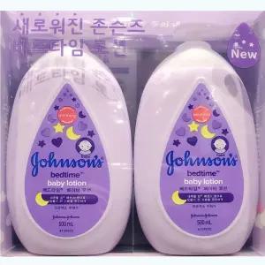 존슨즈 저자극 포뮬러 베드타임 베이비로션 500mlx2개/유아/로션즈/베이비/대용량/보습/크림/약산성/베이비