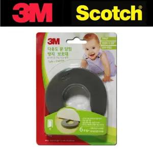 3M 다용도 문닫힘 방지 보호패드 고정판 보호대 1P/충격/장치/출입/닫힘/스토퍼/어린이/안전/용품/현관