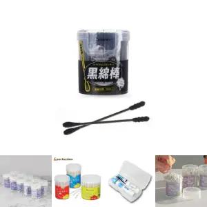 (일본 직수입)리더흑면봉 150입x4 나선일반/면/후비개/귀이개/일회용/샤워/제거/귀파개/가정/고급/면봉