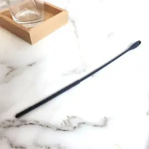 실리콘 빨대 세척브러쉬 다크그레이/병솔/젖병/야채/주방/청소/다목적/병세척/다용도/텀블러/물병/보온병