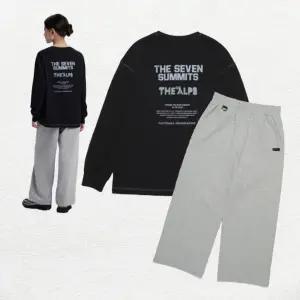 네셔널지오그래픽키즈 53UTS210 UPT240 남여공용 긴팔티 트레이닝바지 세트 170 가을 딜 2239621790 135458