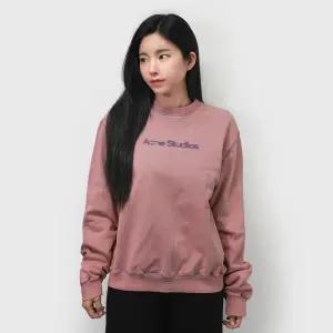 아크네 FW 블러 로고 맨투맨 페이디드 퍼플 AI0141 CUE