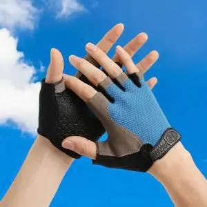 스포츠 게더릭 반장갑 블루 메쉬 헬스반장갑 남성장갑