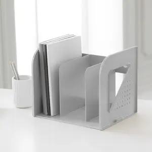 쿨그레이 - 3단 책꽂이 책상 서류 정리 파일꽂이 데스크 진열대 3단책꽂이