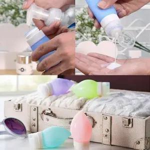 실리콘 사각공병60ml 용기 밀폐 향수 샴푸 WE816BD