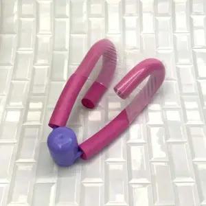 핑크 색상 허리 밀착 밴드