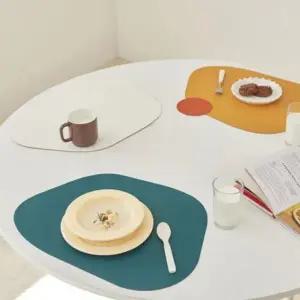 스톤 양면 모던 테이블 매트 식탁 방수 실리콘 덮개