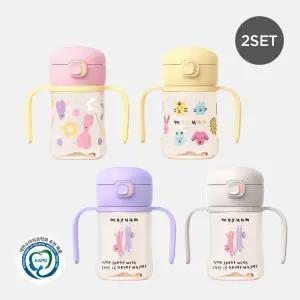 [모윰] 260도 PPSU 원터치 빨대컵 170ml 2개세트