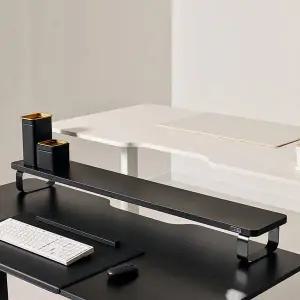 [롱코] 듀얼 모니터받침대 와이드 모니터선반 1200 23T