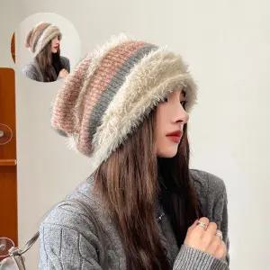 5컬러 여성 겨울 니트비니 니트 러블리 트윙클 털모자
