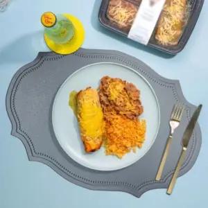 방수 PVC 테이블 앤틱 감성 식탁 스타일