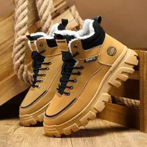 겨울 워커 부츠 남자 털 방한 신발 미들 작업