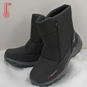 남성 겨울 사이드 지퍼 털 신발 방한화 기모 부츠