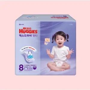 하기스 맥스드라이 팬티 8단계 팬티형 공용 27매 2개 일회용기저귀
