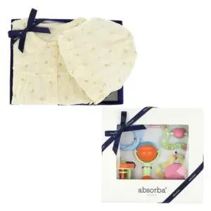 [갤러리아] (말띠,출산,백일,아기외출복)로에미바디슈트+딸랑이5종세트(A11-12633)