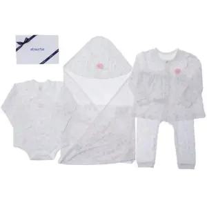 [갤러리아] (압소바말띠출산세트저고리)꽃토끼뱀부배냇슈트+속싸개+내의세트(A1A-103T)