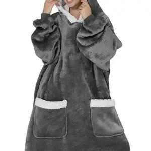 후드담요 입는 후드형 대형 롱 블랭킷 담요 2컬러